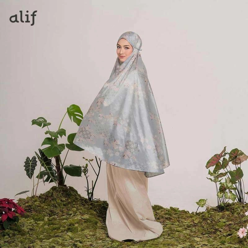 Product image ALF BY ALIF MUKENA MINI MOTIF PARASUT PREMIUM KOREA TRAVEL - JASMINE IN KHAKI ( MKN-209 ) all variant all variant